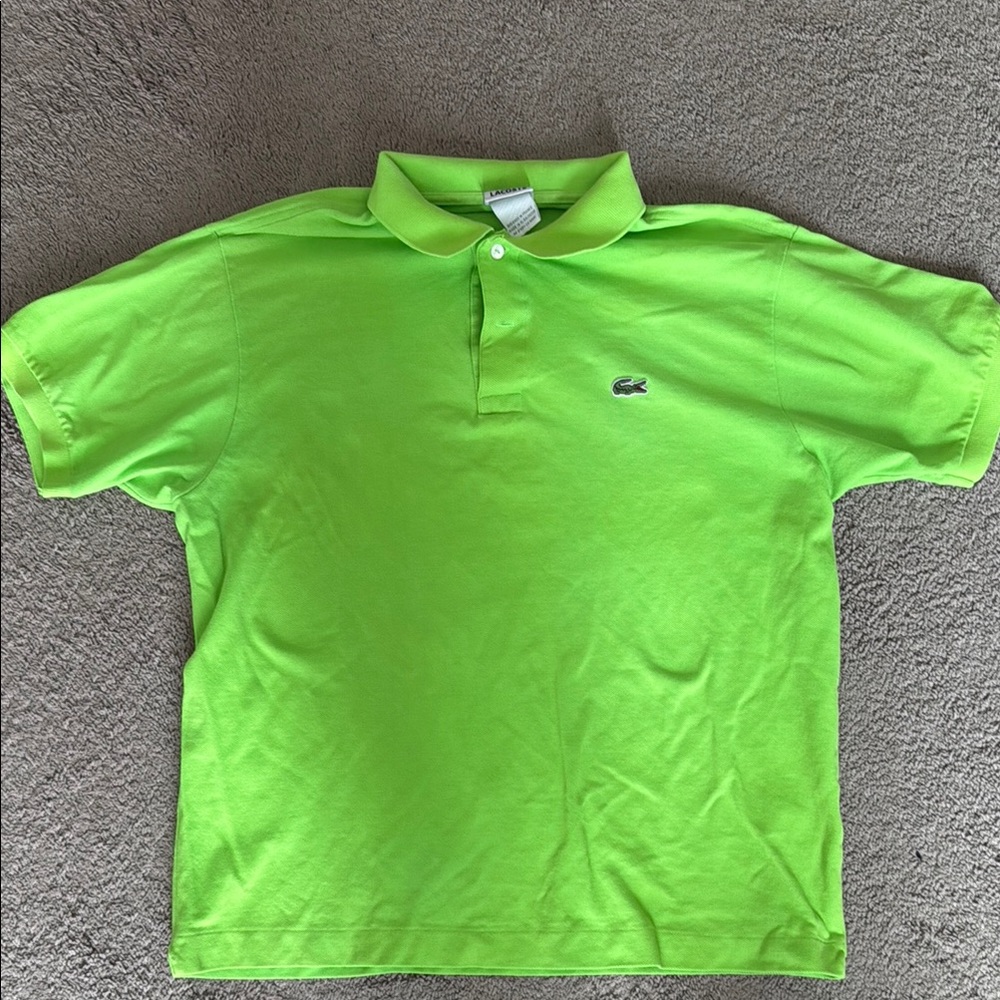 Lacoste Bright Green Polo Shirt